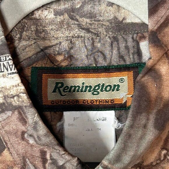 Remington Camouflage ButtonUp Outdoor Shirt L/XL Advantage Timber Edition vented - Picture 8 of 14